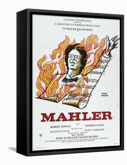 MAHLER, French poster, Robert Powell, 1974-null-Framed Stretched Canvas
