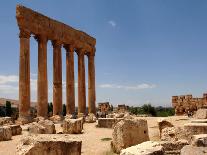 Ancient Roman Ruins of Baalbek, North-East of Beirut, in the Bekaa Valley, Lebanon, July 3, 2006-Mahmoud Tawil-Framed Photographic Print