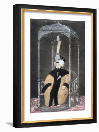 Mahmud II, Ottoman Emperor, 1808-John Young-Framed Giclee Print