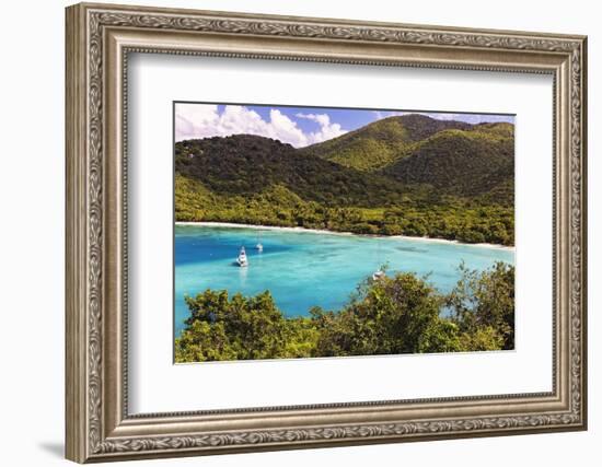 Maho Bay, Virgin Island National Park, St John, USVI-George Oze-Framed Photographic Print