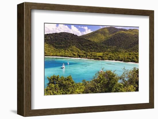 Maho Bay, Virgin Island National Park, St John, USVI-George Oze-Framed Photographic Print
