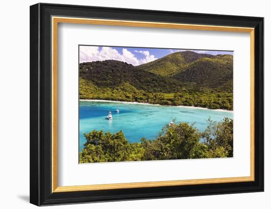 Maho Bay, Virgin Island National Park, St John, USVI-George Oze-Framed Photographic Print