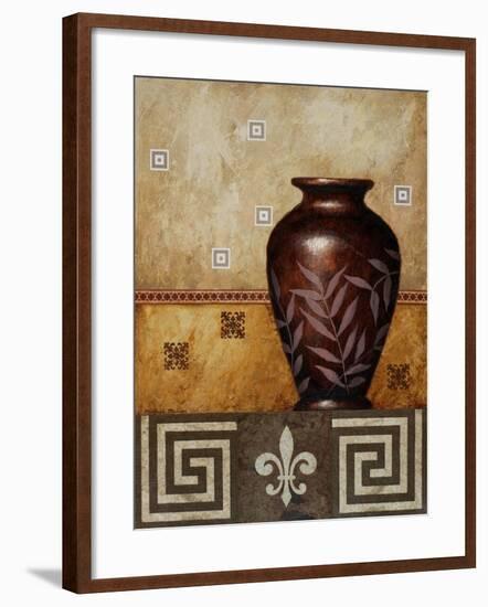 Mahogany Urn I-Michael Marcon-Framed Art Print