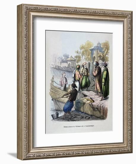 Mahomet Ali Arriving in Constantinople, C1847-Jean Adolphe Beauce-Framed Giclee Print