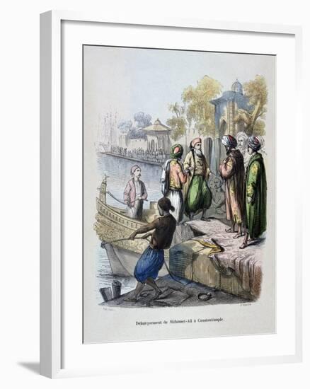 Mahomet Ali Arriving in Constantinople, C1847-Jean Adolphe Beauce-Framed Giclee Print