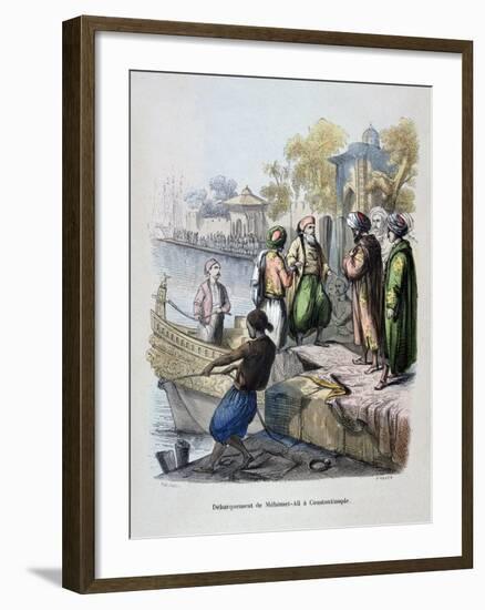 Mahomet Ali Arriving in Constantinople, C1847-Jean Adolphe Beauce-Framed Giclee Print