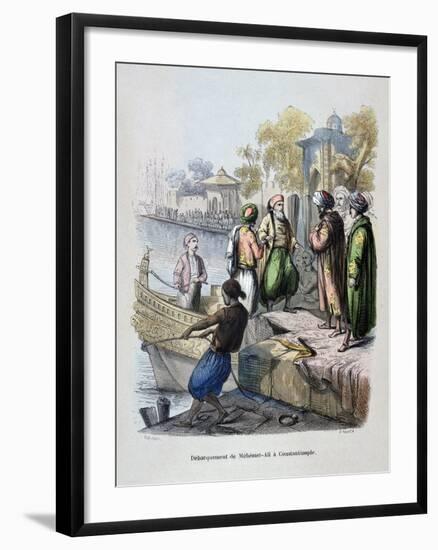 Mahomet Ali Arriving in Constantinople, C1847-Jean Adolphe Beauce-Framed Giclee Print