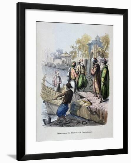 Mahomet Ali Arriving in Constantinople, C1847-Jean Adolphe Beauce-Framed Giclee Print