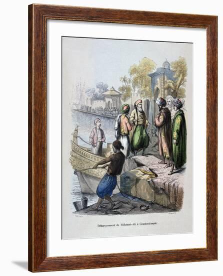 Mahomet Ali Arriving in Constantinople, C1847-Jean Adolphe Beauce-Framed Giclee Print