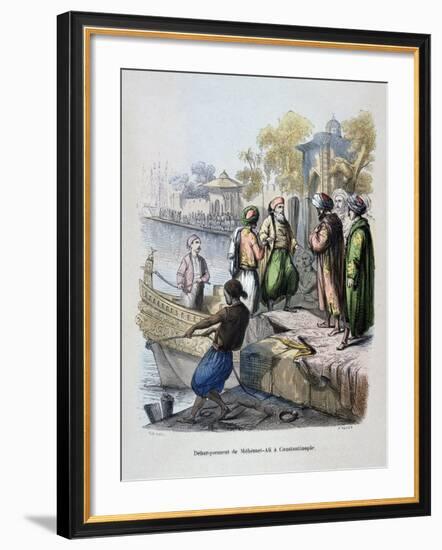 Mahomet Ali Arriving in Constantinople, C1847-Jean Adolphe Beauce-Framed Giclee Print