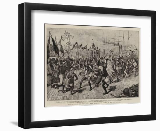 Mahometans in England, the Mohurrum Festival at the Docks-null-Framed Giclee Print