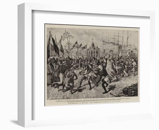 Mahometans in England, the Mohurrum Festival at the Docks-null-Framed Giclee Print