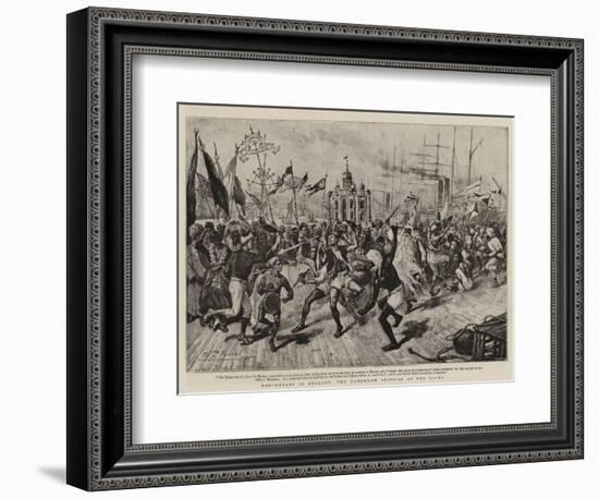 Mahometans in England, the Mohurrum Festival at the Docks-null-Framed Giclee Print