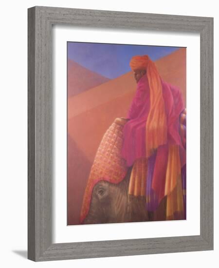 Mahout and Elephant-Lincoln Seligman-Framed Giclee Print