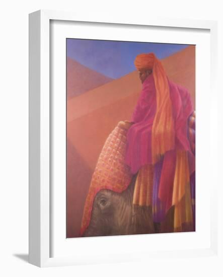 Mahout and Elephant-Lincoln Seligman-Framed Giclee Print