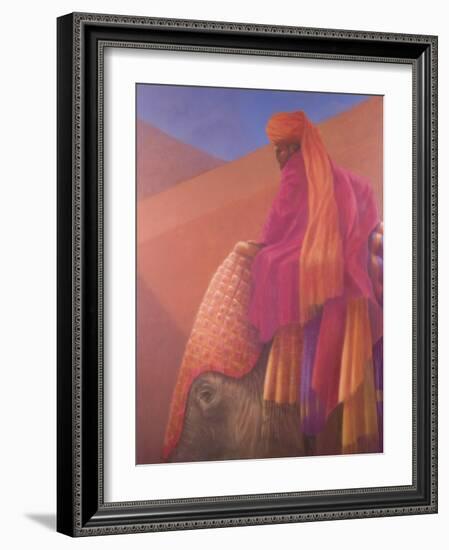 Mahout and Elephant-Lincoln Seligman-Framed Giclee Print