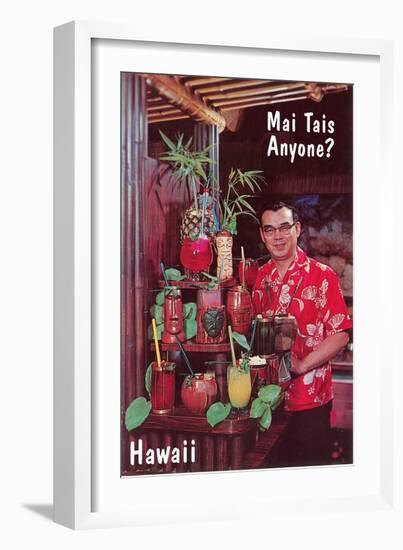 Mai Tais Anyone? Tiki Cocktails-null-Framed Art Print