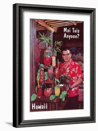 Mai Tais Anyone? Tiki Cocktails-null-Framed Art Print