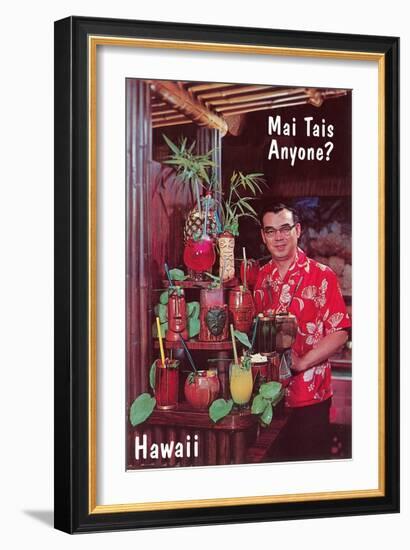 Mai Tais Anyone? Tiki Cocktails-null-Framed Art Print