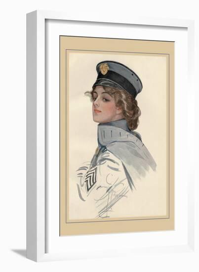Maid at Arms-Harrison Fisher-Framed Art Print