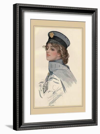 Maid at Arms-Harrison Fisher-Framed Art Print