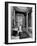 Maid Cleaning Ambassador Laurence A. Steinhardt's Residence Bathroom-Nat Farbman-Framed Photographic Print