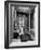 Maid Cleaning Ambassador Laurence A. Steinhardt's Residence Bathroom-Nat Farbman-Framed Photographic Print