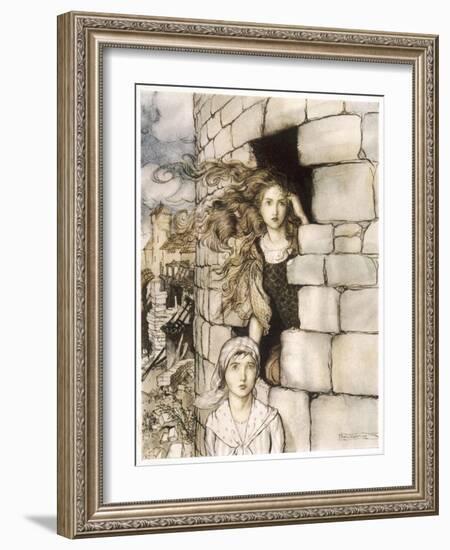 Maid Maleen, Rackham-Arthur Rackham-Framed Art Print