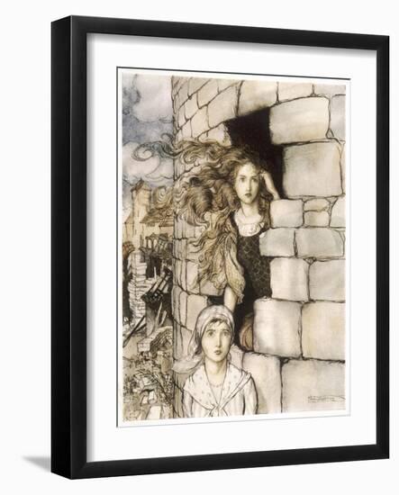 Maid Maleen, Rackham-Arthur Rackham-Framed Art Print