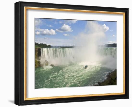 Maid of the Mist Tour Boat under the Horseshoe Falls Waterfall at Niagara Falls, Ontario, Canada-Neale Clarke-Framed Photographic Print