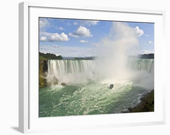 Maid of the Mist Tour Boat under the Horseshoe Falls Waterfall at Niagara Falls, Ontario, Canada-Neale Clarke-Framed Photographic Print