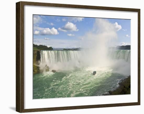 Maid of the Mist Tour Boat under the Horseshoe Falls Waterfall at Niagara Falls, Ontario, Canada-Neale Clarke-Framed Photographic Print