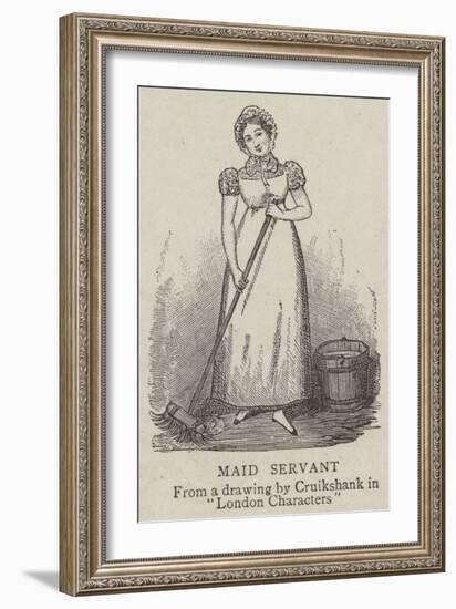 Maid Servant-George Cruikshank-Framed Giclee Print