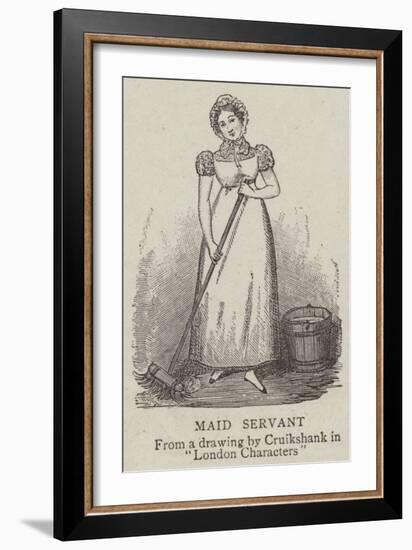 Maid Servant-George Cruikshank-Framed Giclee Print