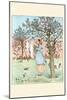Maid Was in the Garden Hanging Out the Clothes-Randolph Caldecott-Mounted Art Print