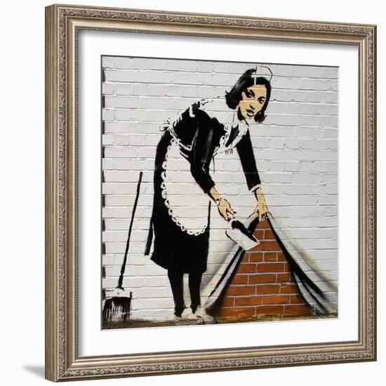 Maid-Banksy-Framed Giclee Print