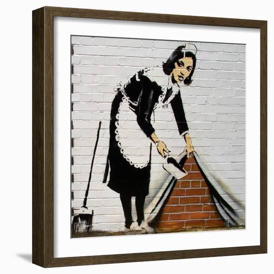 Maid-Banksy-Framed Giclee Print