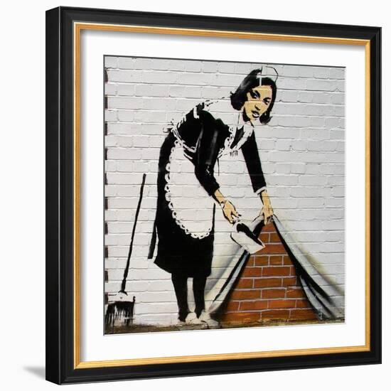 Maid-Banksy-Framed Giclee Print