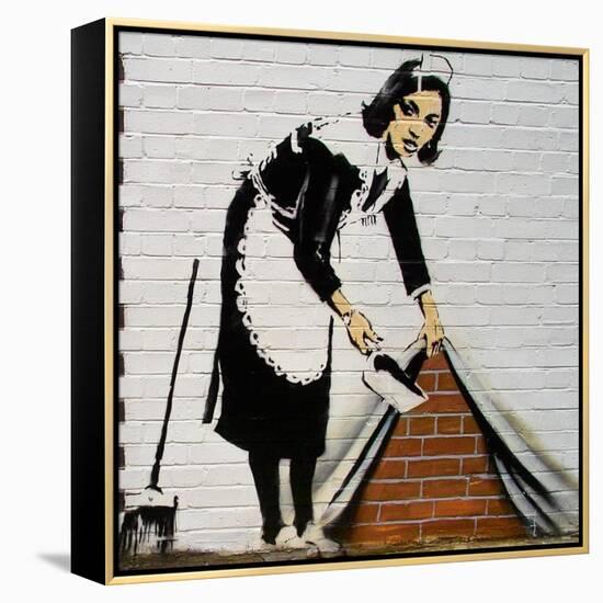 Maid-Banksy-Framed Premier Image Canvas