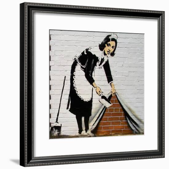 Maid-Banksy-Framed Premium Giclee Print