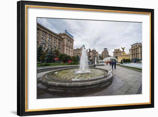 Maidan Nezalezhnosti Center of Kiev (Kyiv), Ukraine, Europe-Michael Runkel-Framed Photographic Print