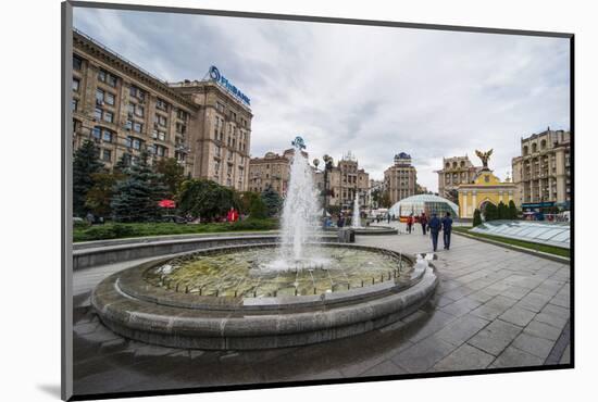 Maidan Nezalezhnosti Center of Kiev (Kyiv), Ukraine, Europe-Michael Runkel-Mounted Photographic Print