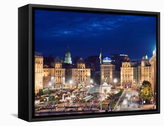 Maidan Nezalezhnosti, Kiev, Ukraine, Europe-Christian Kober-Framed Premier Image Canvas