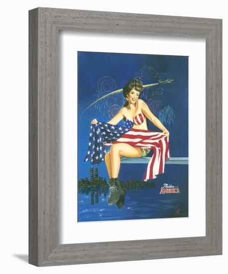 Maiden America-Scott Westmoreland-Framed Premium Giclee Print