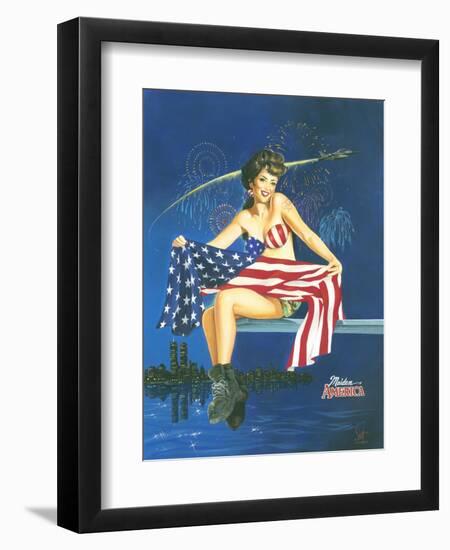 Maiden America-Scott Westmoreland-Framed Premium Giclee Print