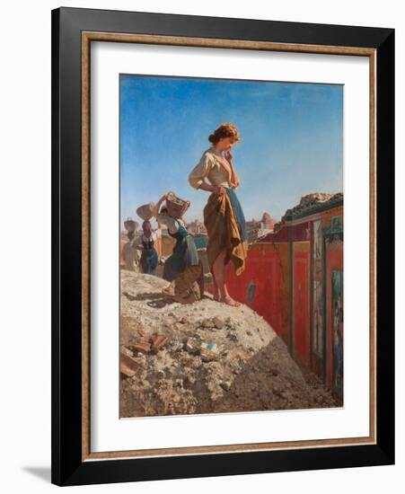 Maiden in the Excavations of Pompeii-Filippo Palizzi-Framed Giclee Print