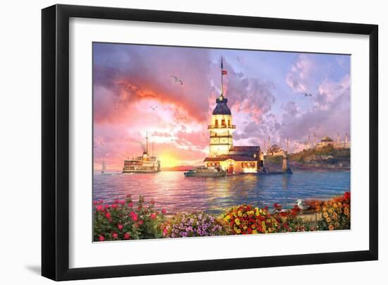 Maiden Tower-Dominic Davison-Framed Art Print