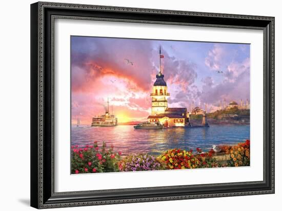 Maiden Tower-Dominic Davison-Framed Art Print