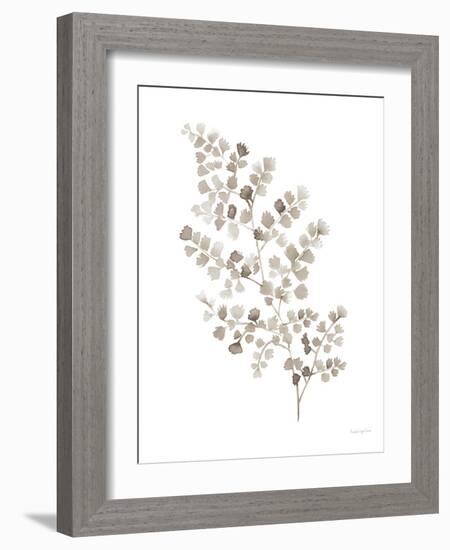 Maidenhair Fern Khaki-Mercedes Lopez Charro-Framed Art Print