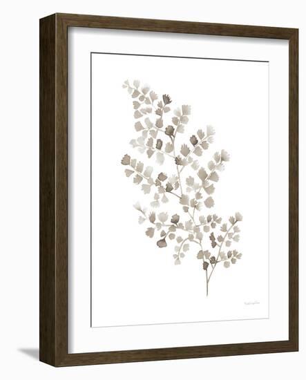 Maidenhair Fern Khaki-Mercedes Lopez Charro-Framed Art Print